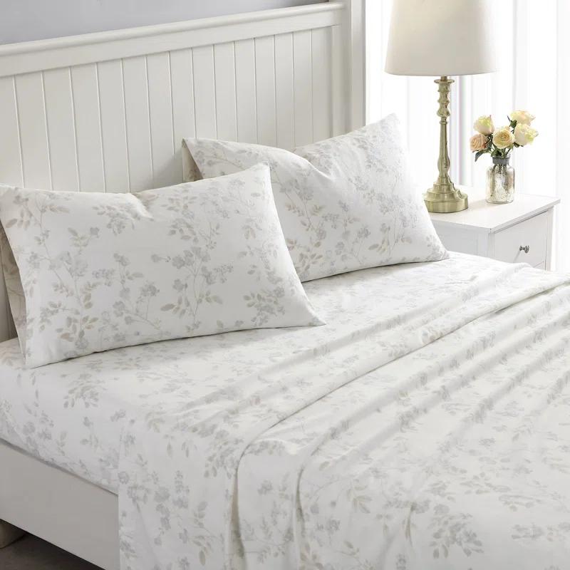 Laura Ashley Laura Ashley Cotton Flannel Cozy Sheet Sets