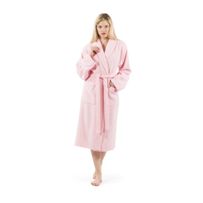 Linum Home Textiles Terry Terry Cloth Bathrobe with Pockets