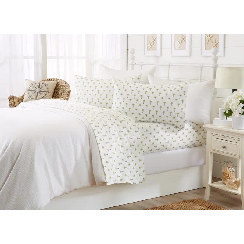FreshFolds Ultra Soft Coastal Printed Microfiber Sheet Set