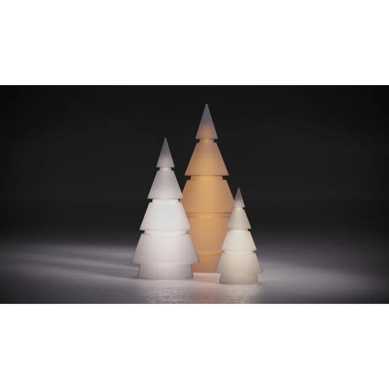 Forest Matte Ice White Battery Powered LED Outdoor Floor Lamp