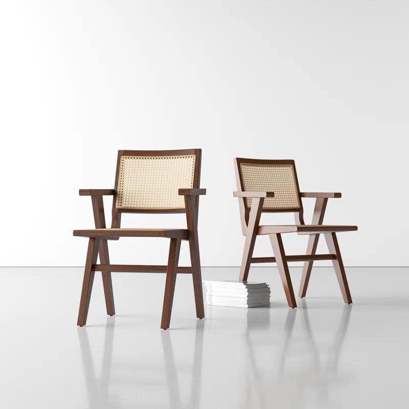 AllModern Atticus 18.10'' H Ash Armchair (Set of 2)