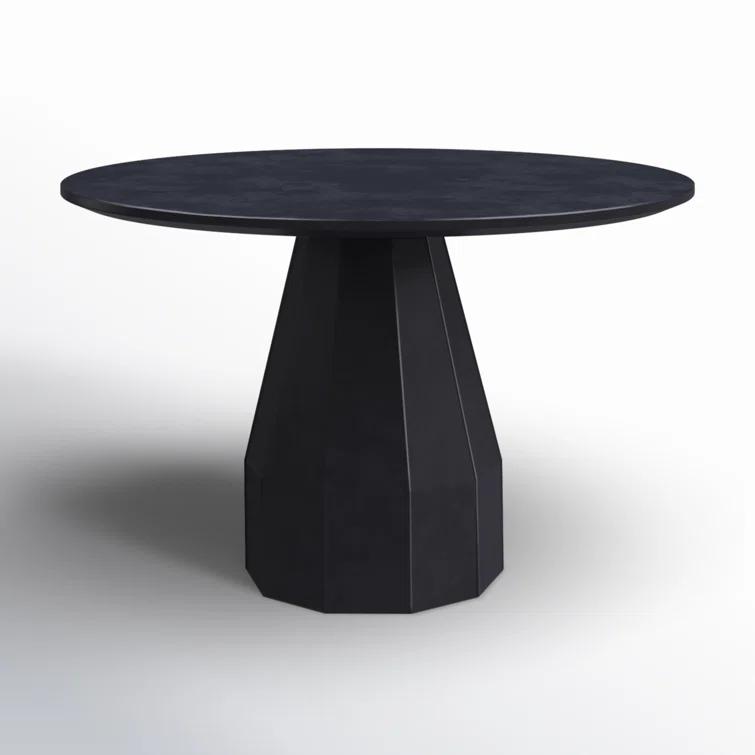 Aldora Concrete Round Outdoor Dining Table (47")