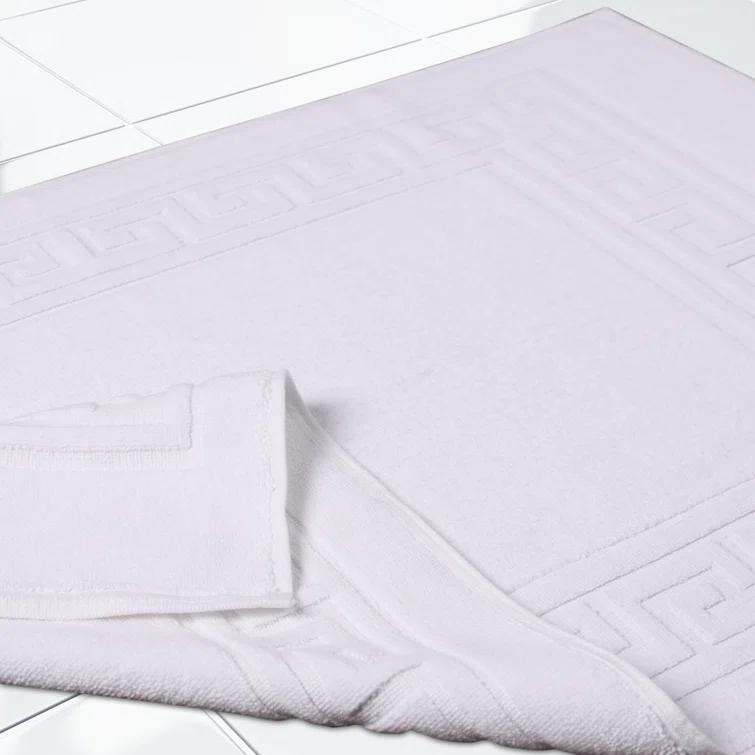 Mercer41 Subra Rectangular Cotton Reversible Greek Key Infinity Border 2 Piece Bath Mat (Set of 2)