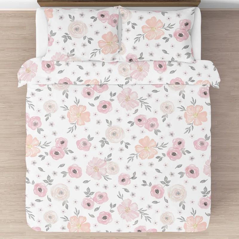 Watercolor Microfiber Comforter Set