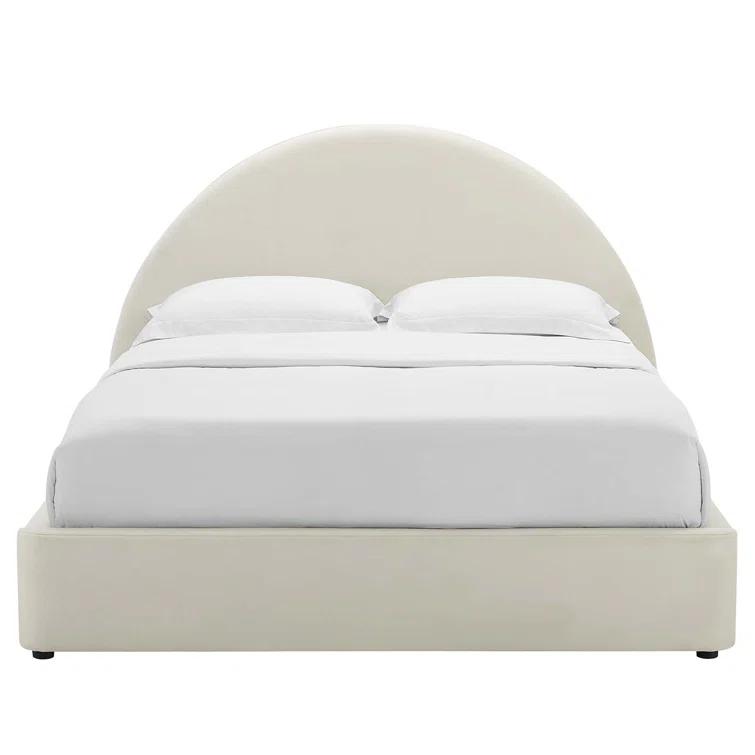 Modway Resort Performance Velvet Arched Round Platform Bed