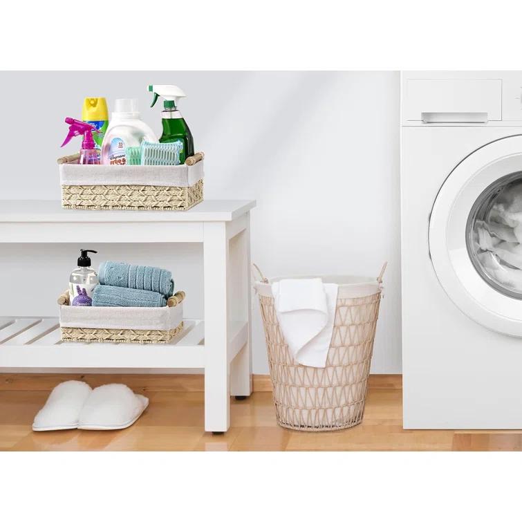 Sorbus Handmade Storage Paper Rope Baskets 2 Pack