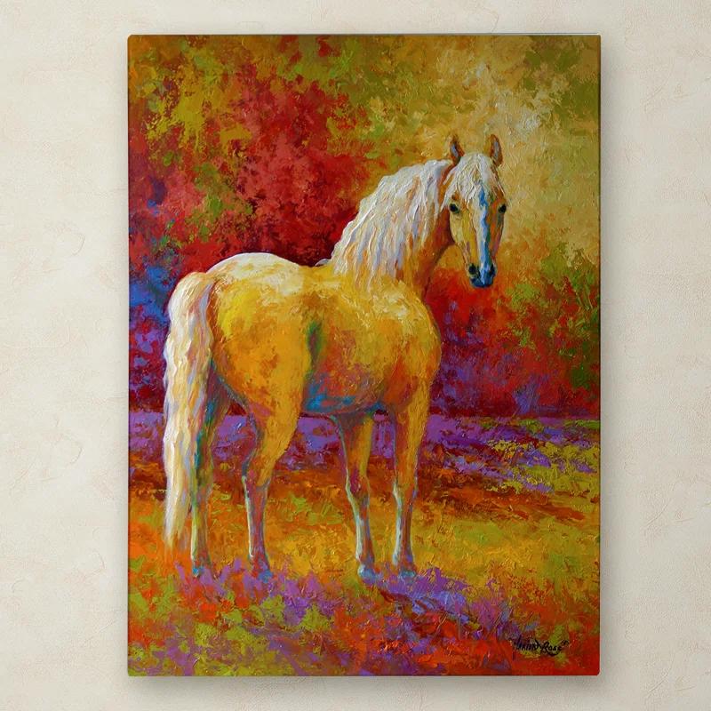 Trademark Fine Art Marion Rose " Palomino " by Marion Rose Painting Print