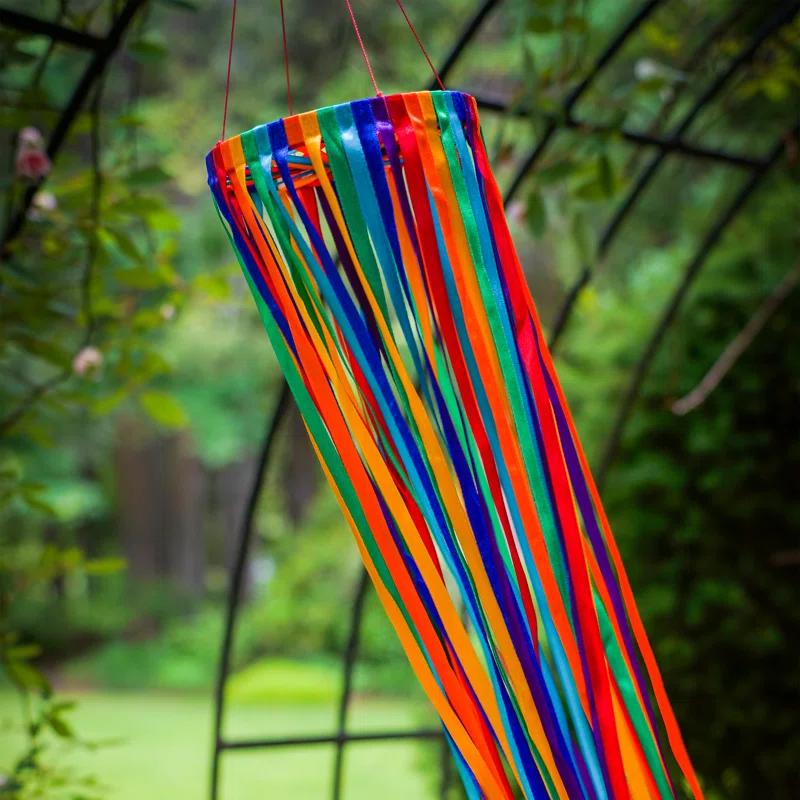 Breeze Decor Rainbow Ribbon Windsock