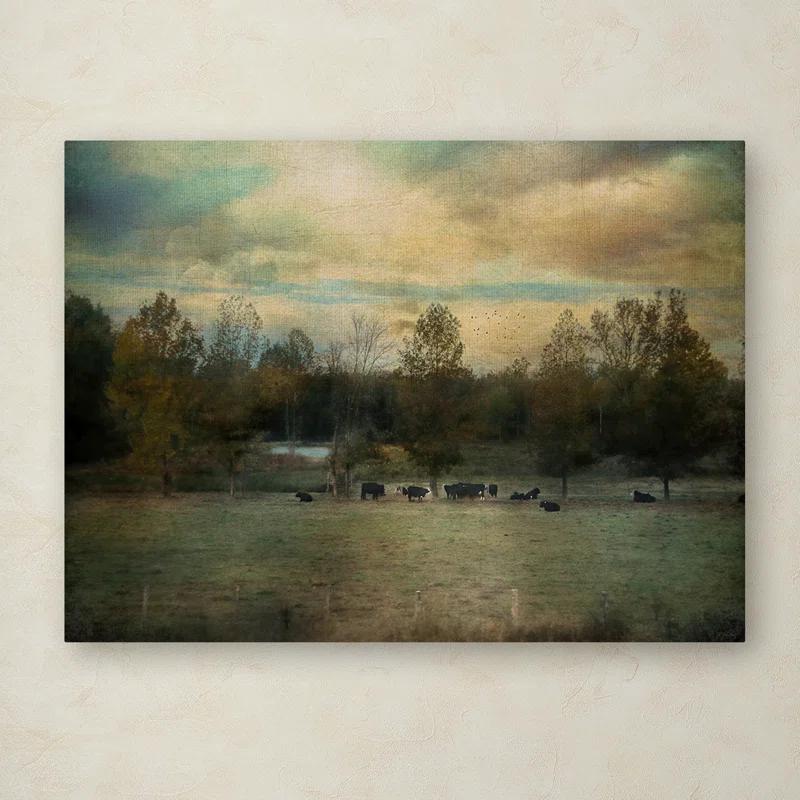 Trademark Fine Art Jai Johnson " Sunrise On The Farm " by Jai Johnson