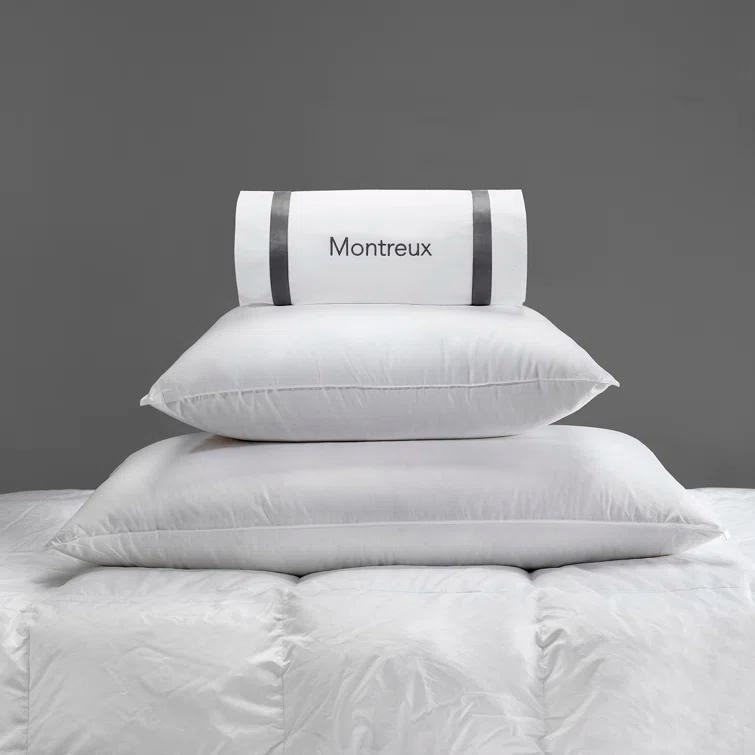 Standard White Cotton Percale Duck Down Pillow