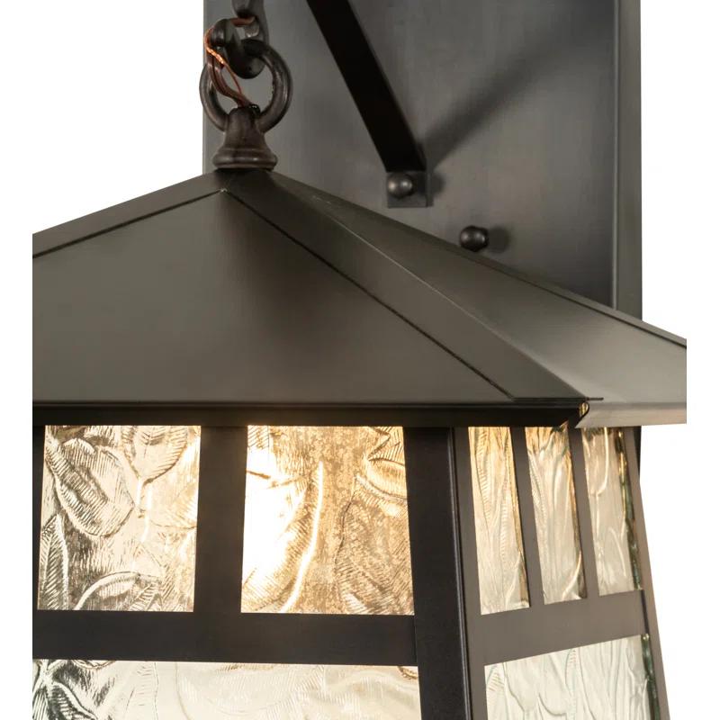 Meyda Lighting Double Bar Mission Solid Brass Armed Sconce