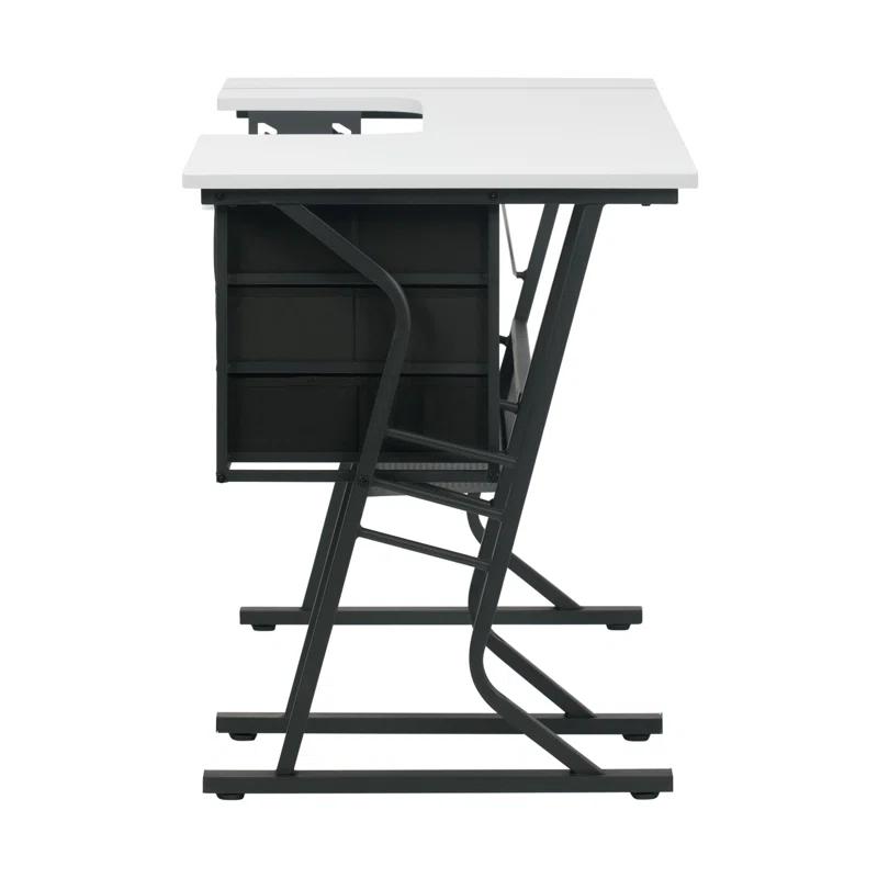 Sew Ready 60.25'' x 23.75'' Sewing Table with Sewing Machine Platform