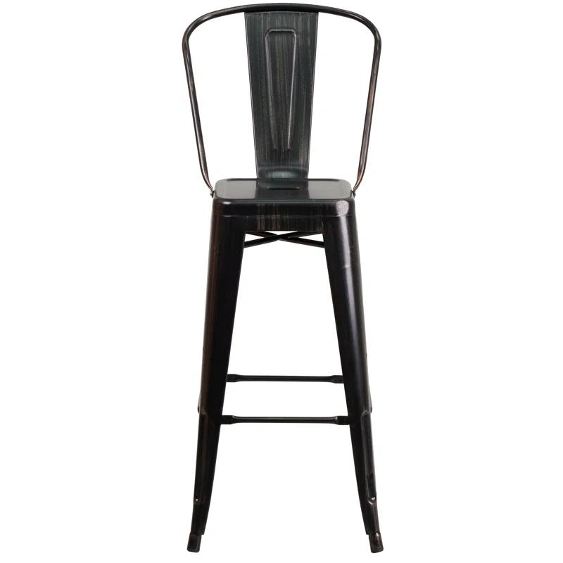 Flash Furniture Metal Outdoor Stool