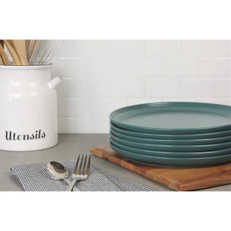 Ten Strawberry Street Double Line 10.5" Dinner Plate (Set of 6)