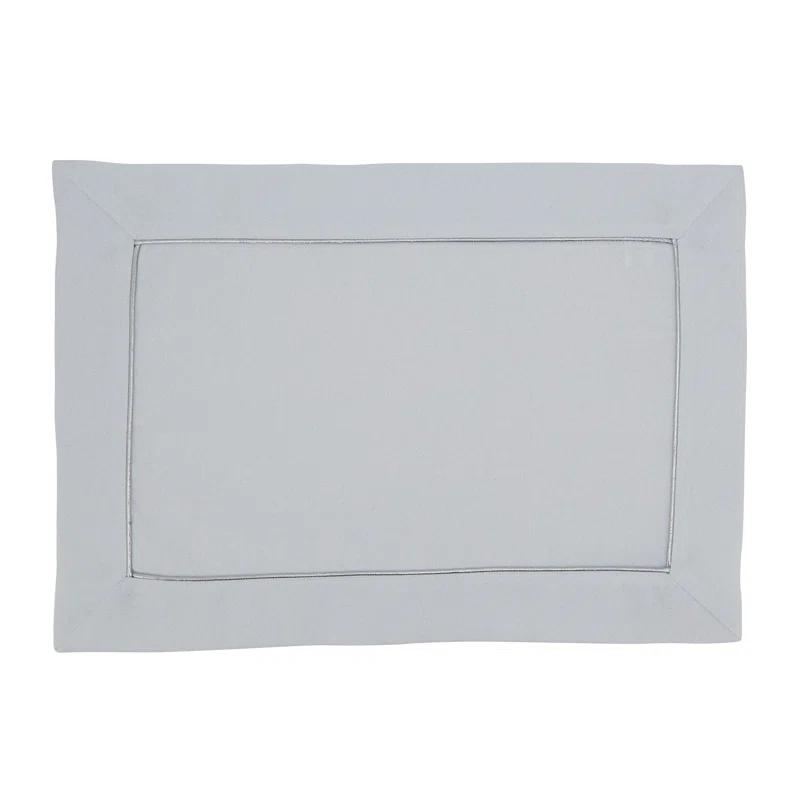 Saro Bourget Collection Shimmering Placemat with Piping Detail (Set of 4) (Set of 4)
