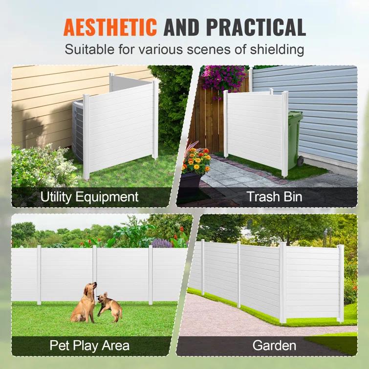 VEVOR 4 ft. H x 4 ft. W Outdoor Privacy Screens 2 Panels