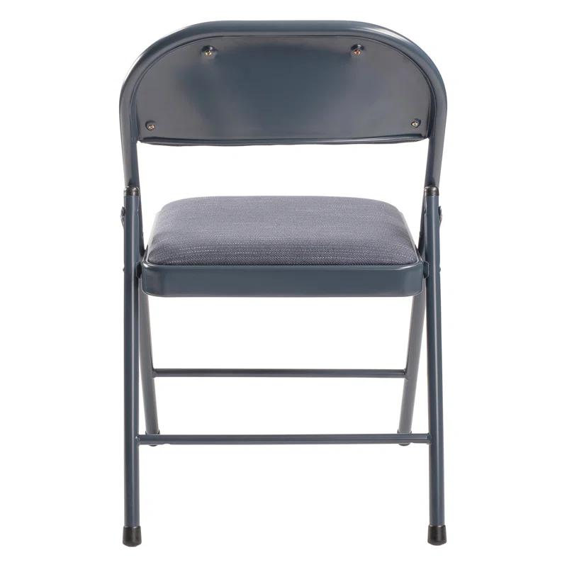 National Public Seating Commercialine Fabric Padded Stackable Folding Chair Folding Chair Set (Set of 4)