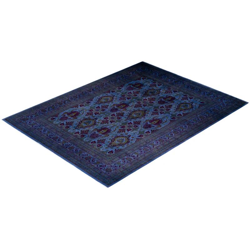 The Twillery Co.® Haydon Hand Knotted Wool Contemporary Bl Area Rug 10' 1" x 13' 6"