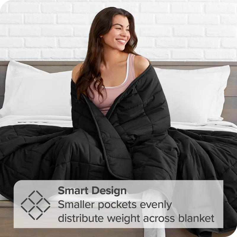Bare Home Minky Fleece Weighted Blanket