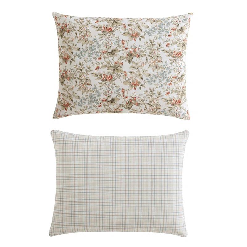 Laura Ashley Laura Ashley Bramble Floral Cotton Reversible Comforter Set
