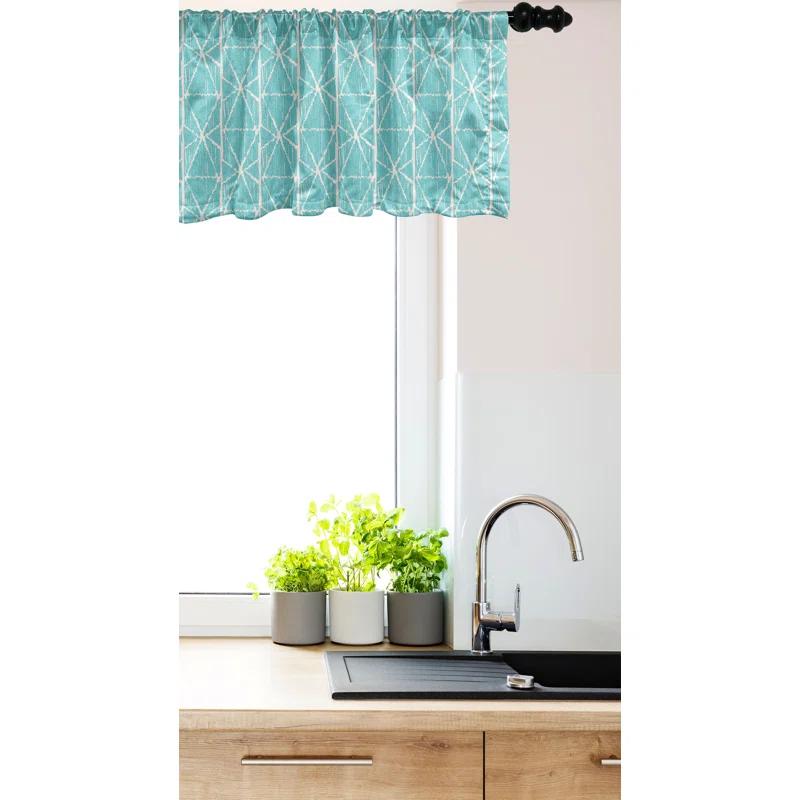 Ambesonne Ambesonne Geometric Valance Pack of 2 Triangular Rectangles 93021