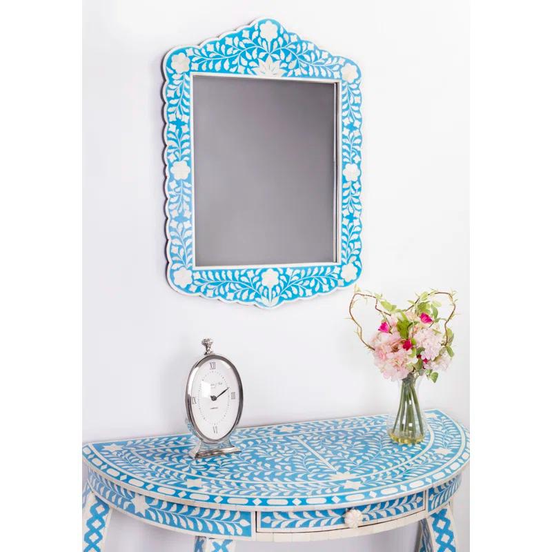 Ren Solid And Engineered Wood Flat Wall Mirror