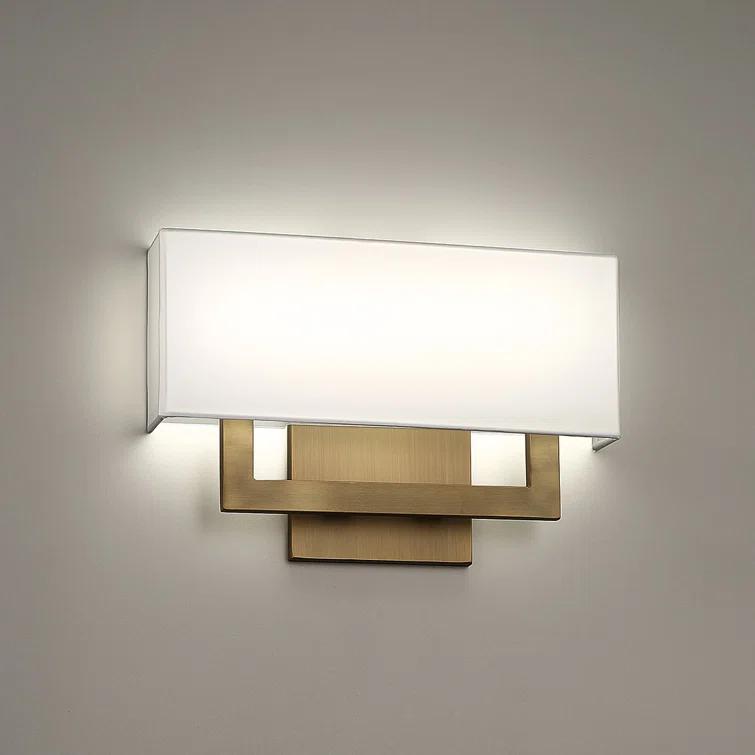 Brushed Nickel Outdoor Dimmable LED Wall Sconce