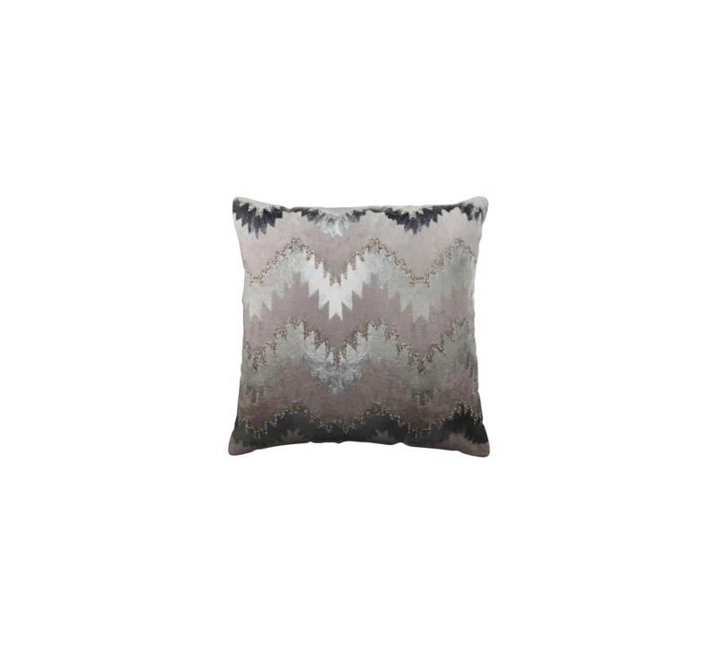 Sophia Embroidered Velvet Throw Pillow