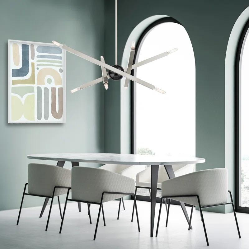 Mercury Row® Lydia 8 - Light Dimmable Modern Linear Chandelier