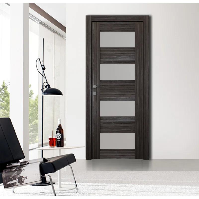 Belldinni Della Solid + Manufactured Wood Paneled Matte Slab Door