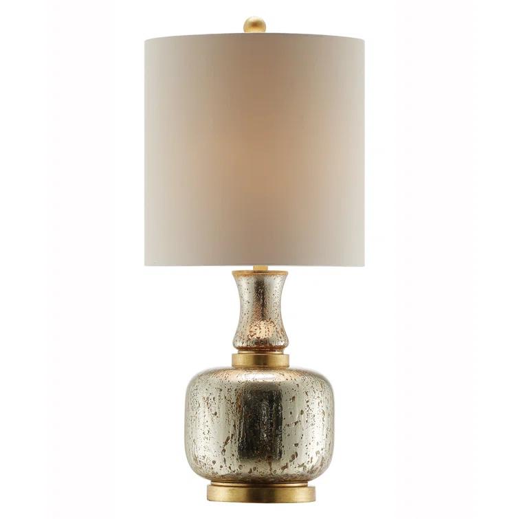 Everly Quinn Glass Table Lamp