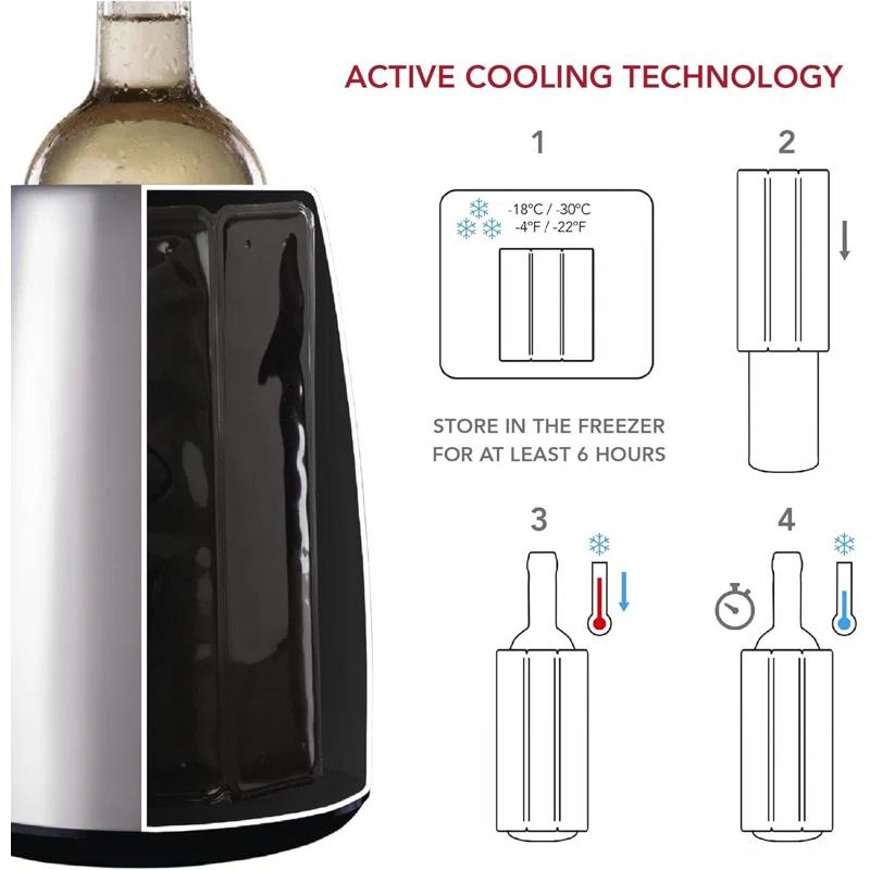 Vacu Vin Elegant Wine Cooler Plastic Wine Bucket