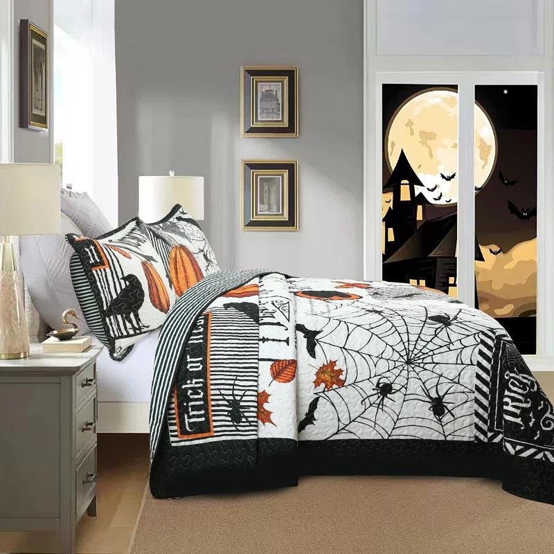 MarCielo ME500 Polyester Quilted Animal Print Quilt Set