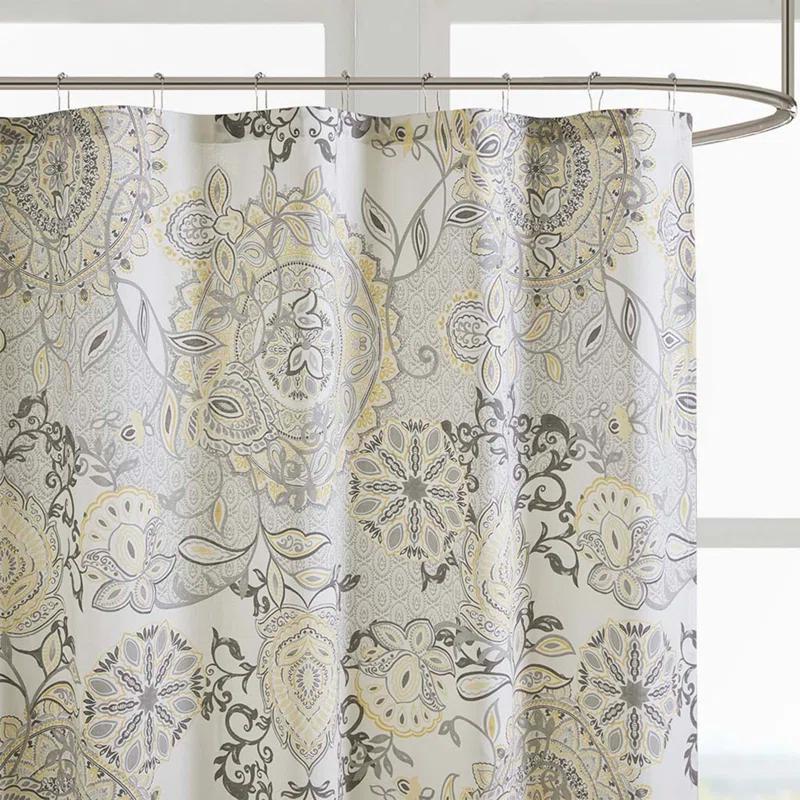 Madison Park Isla 100% Cotton Shower Curtain & Reviews | Wayfair