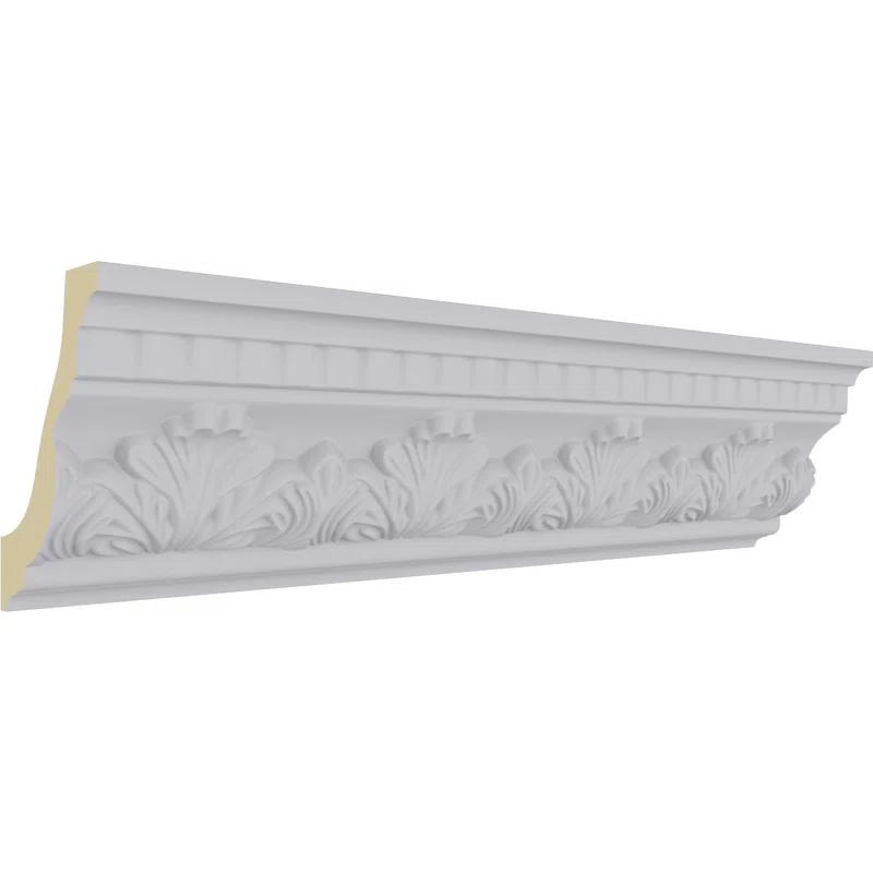 Ekena Millwork 4 1/2"H x 3 1/4"P x 5 1/2"F x 94 1/2"L Devon Crown Moulding