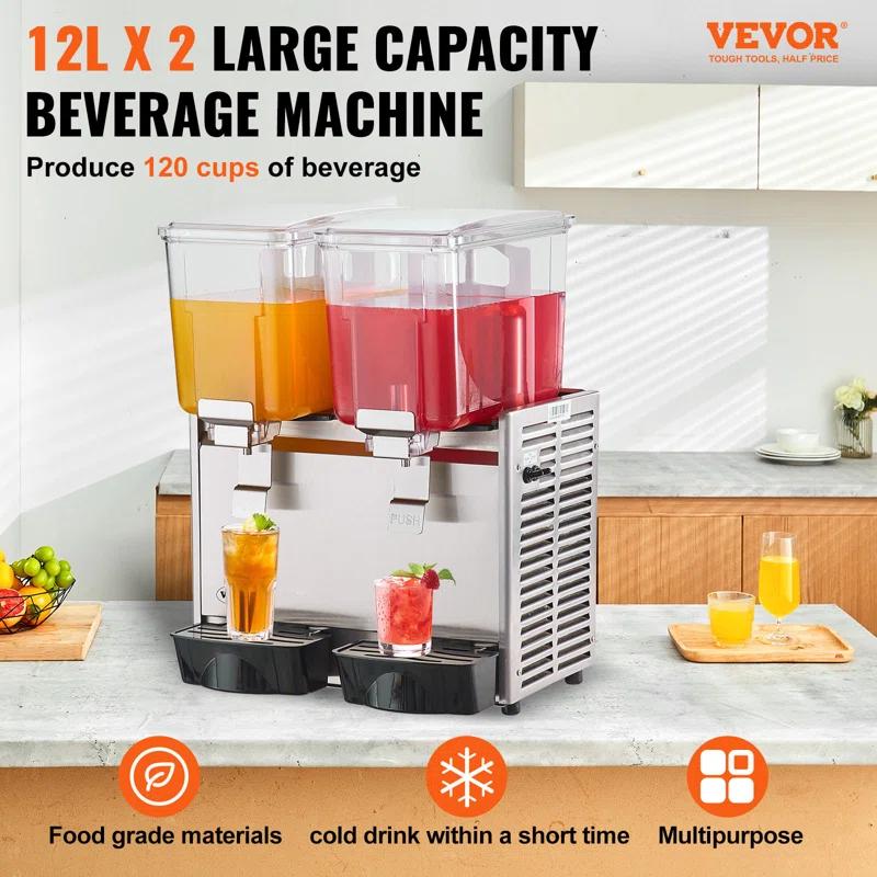 VEVOR VEVOR 20'' W Countertop 0.86 Cubic Feet Beverage Cooler