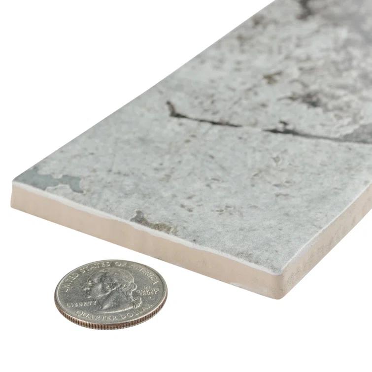 Merola Tile London 3" x 12" Ceramic Brick Look Subway Wall Tile