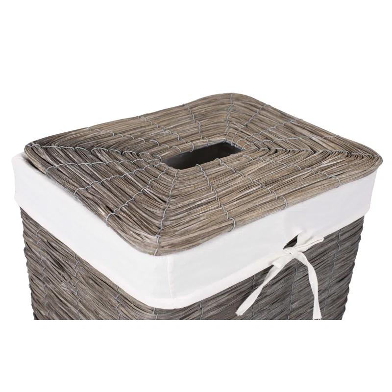BirdRock Home Wicker Laundry Hamper with Handles