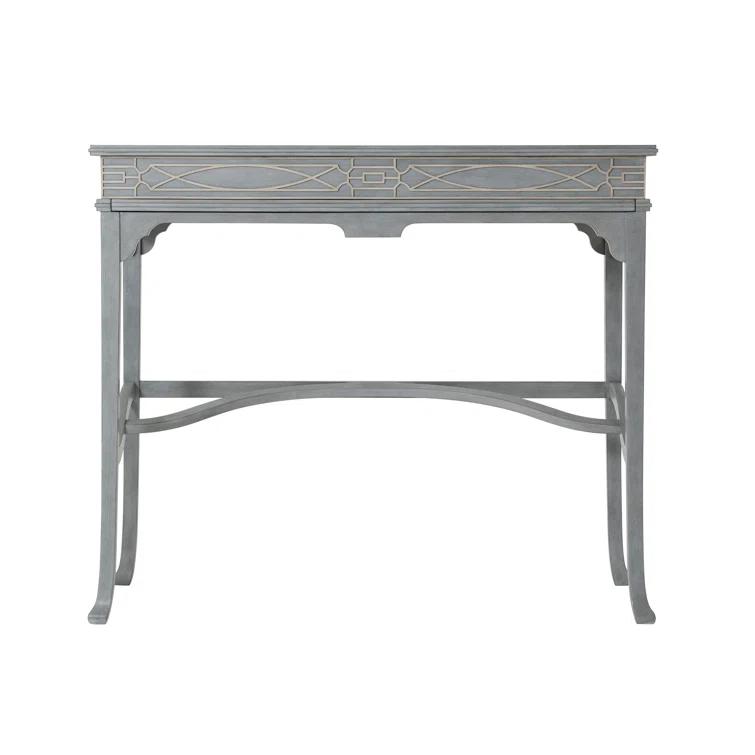 Theodore Alexander Campaign Solid Wood Secretary Desk