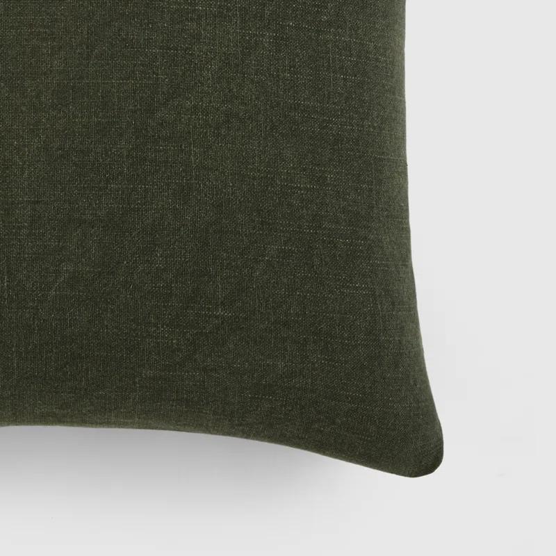 Solid Cotton Throw Pillow