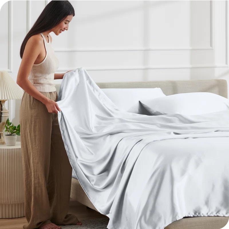 Bare Home Satin Sheet Set
