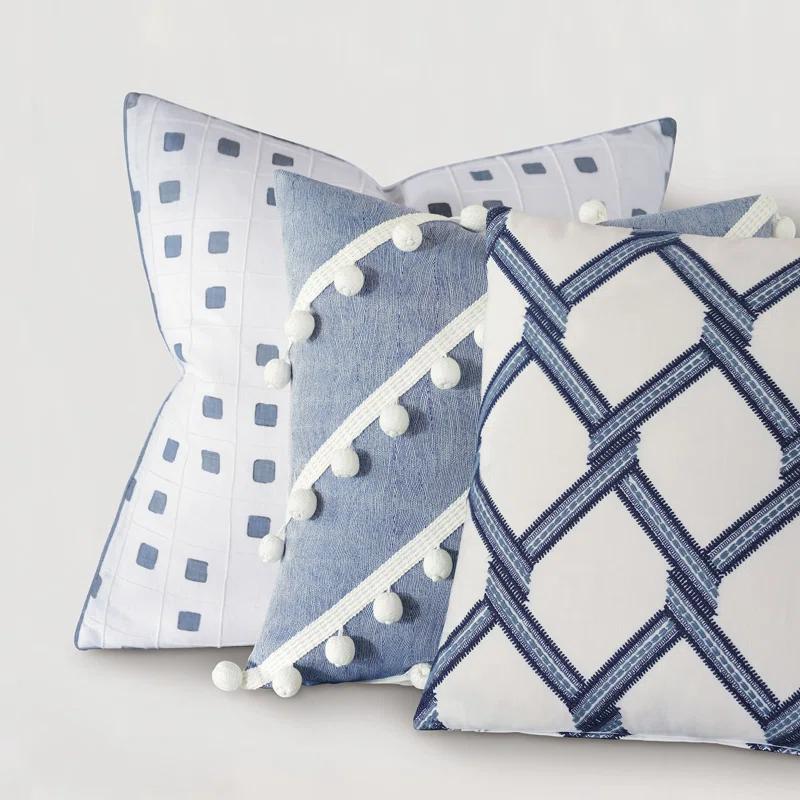 Striped Reversible Throw Pillow