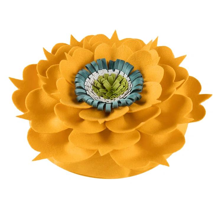 JWH 3D Floral Throw Pillow Floral Throw Pillow