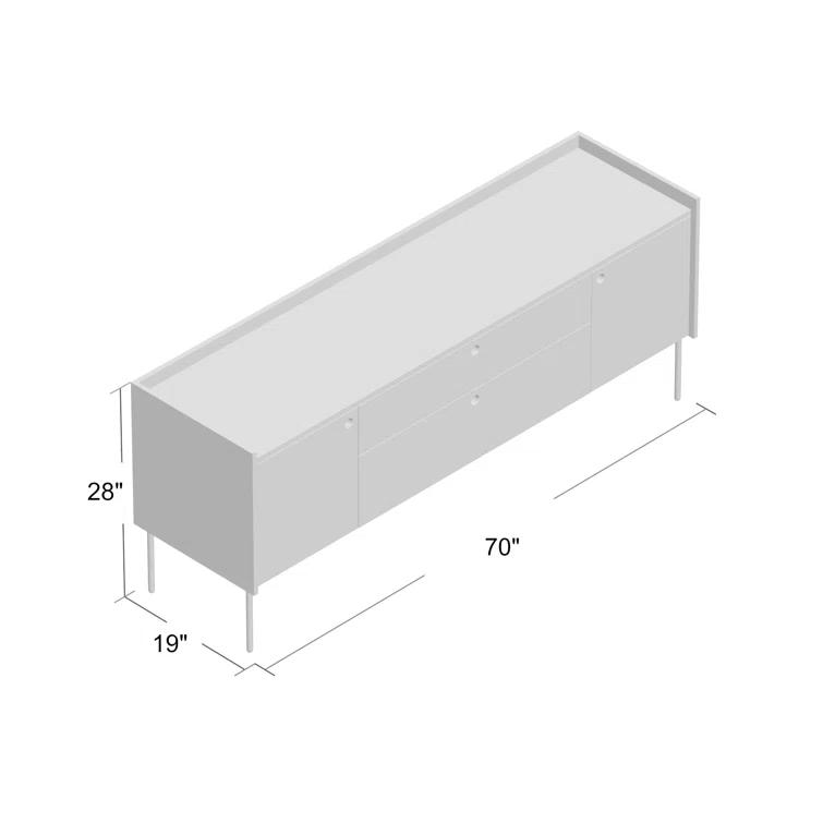 Blu Dot Peek 70'' Solid Wood Sideboard