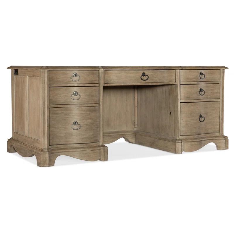 Hooker Furniture Corsica Solid Wood Base Executive Desk