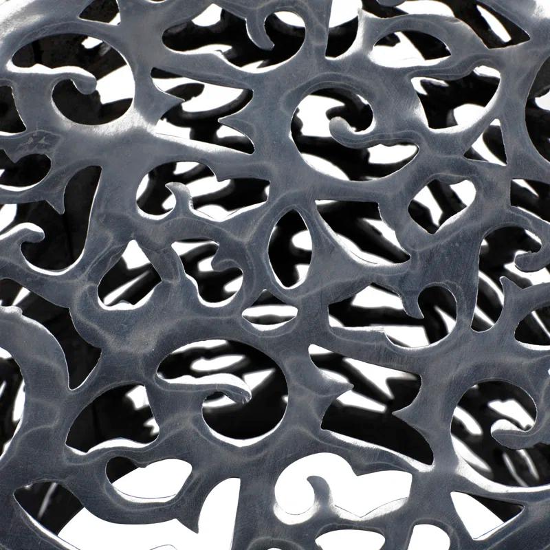 World Menagerie Alesia Aluminum Accent Stool