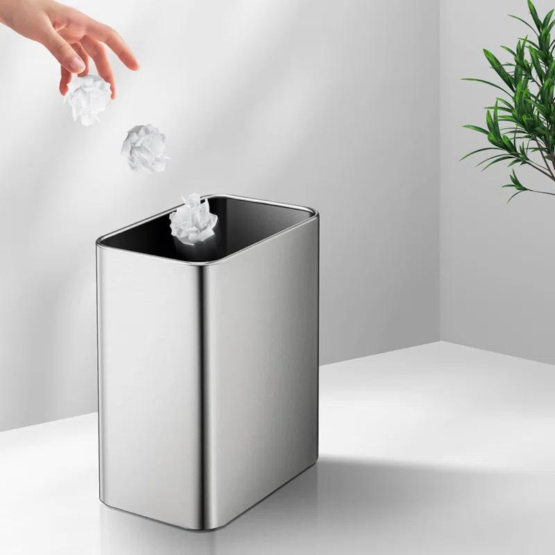 NIHAISHI Small Metal Trash Can