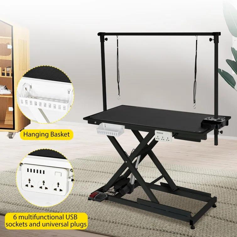 babevy 50'' Electric Dog Grooming Table, Heavy Duty, Height Adjustable Pet Grooming Table | Wayfair
