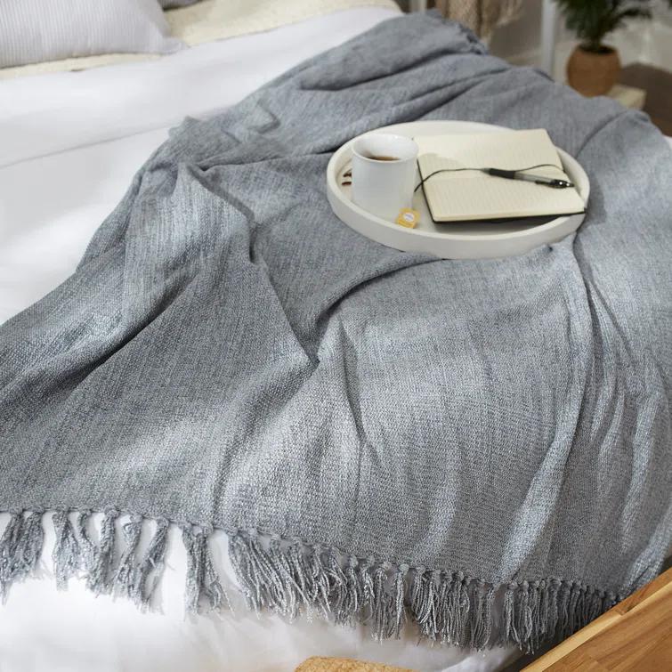 Design Imports Hand Woven Throw Blanket