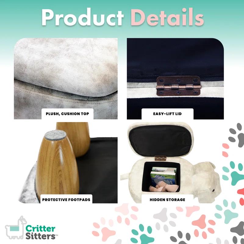 Critter Sitters Upholstered Ottoman